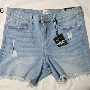 Heritage Women's Light Blue Distressed Shorts